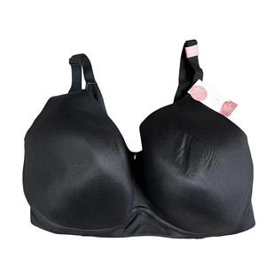 NWT Cacique Lightly Lined No-Wire Bra Black Size 38H